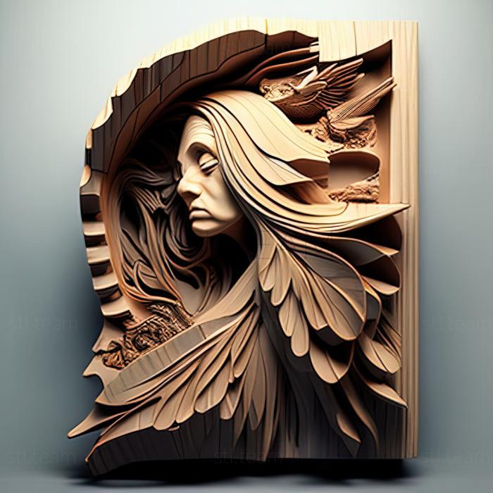 3D model Zoya Mozert American artist (STL)